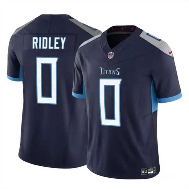 Men & Women & Youth Tennessee Titans #0 Calvin Ridley Navy 2023 F.U.S.E. Vapor Limited Football Stitched Jersey